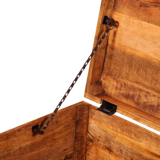 Storage Chest Cubic Rough Mango Wood - Image 5