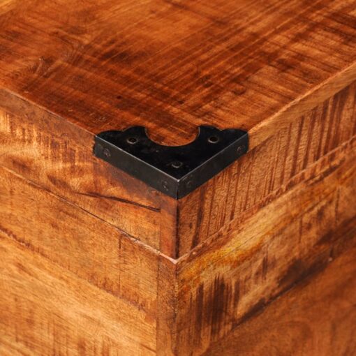 Storage Chest Cubic Rough Mango Wood - Image 6