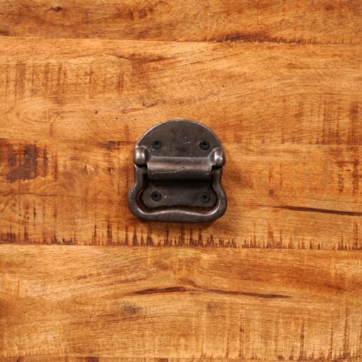Storage Chest Cubic Rough Mango Wood - Image 7