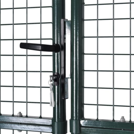 Double Door Fence Gate Powder-Coated Steel - Image 4