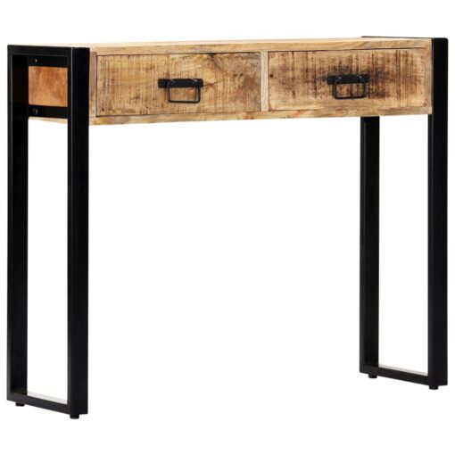 Console Table 90x30x75 cm Solid Mango Wood - Image 6
