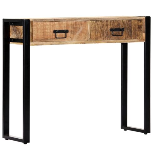 Console Table 90x30x75 cm Solid Mango Wood - Image 7