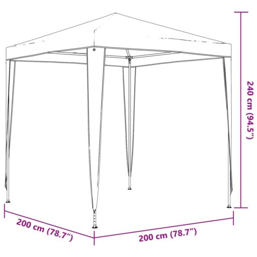 Professional Party Tent 2x2 m Anthracite - Image 4