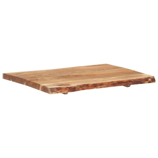 Table Top Solid Acacia Wood 80x(50-60)x3.8 cm - Image 4