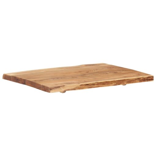 Table Top Solid Acacia Wood 80x(50-60)x3.8 cm - Image 5