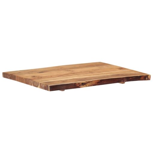 Table Top Solid Acacia Wood 80x(50-60)x3.8 cm - Image 6
