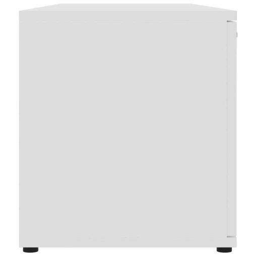 TV Cabinet White 120x34x37 cm Engineered Wood - Image 4