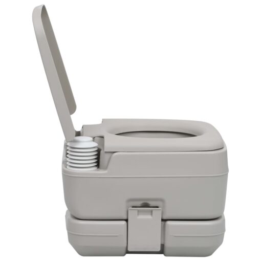 Portable Camping Toilet Grey 10+10 L - Image 4