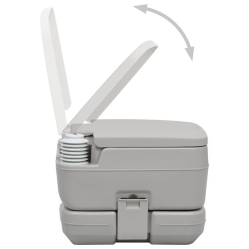 Portable Camping Toilet Grey 10+10 L - Image 5