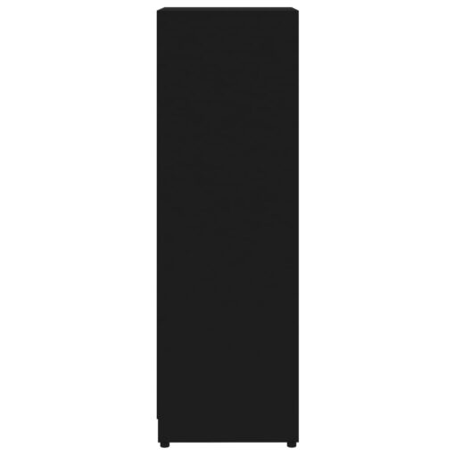 Bathroom Cabinet Black 30x30x95 cm Engineered Wood - Image 4