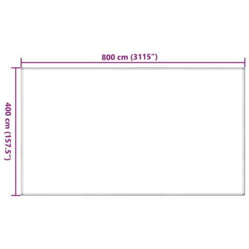 Tent Carpet 400x800 cm Anthracite HDPE - Image 4