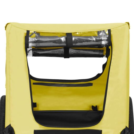 Pet Bike Trailer Yellow and Black - Image 4