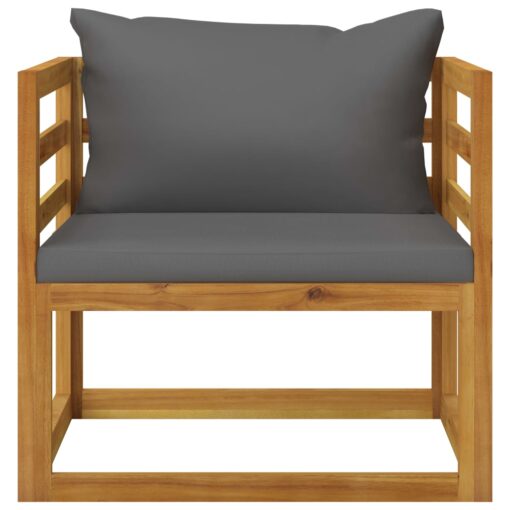10 Piece Garden Lounge Set with Cushion Solid Acacia Wood - Image 7