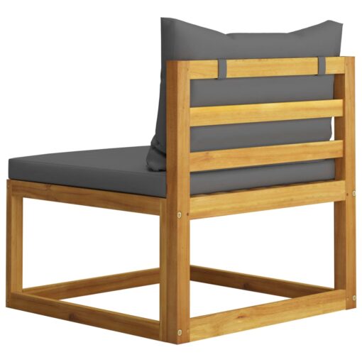 9 Piece Garden Lounge Set with Cushion Solid Acacia Wood - Image 6