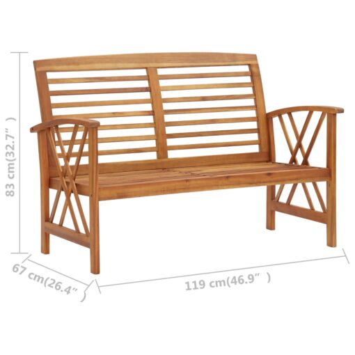 5 Piece Garden Lounge Set Solid Acacia Wood - Image 7