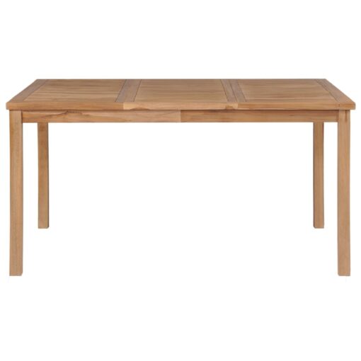5 Piece Garden Dining Set Solid Teak Wood - Image 5