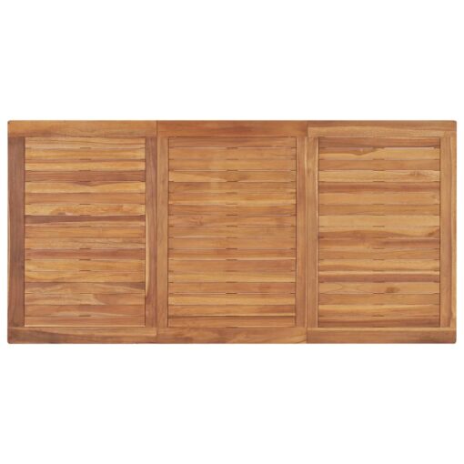 7 Piece Garden Dining Set Solid Teak Wood - Image 7