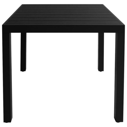 5 Piece Garden Dining Set Black - Image 6