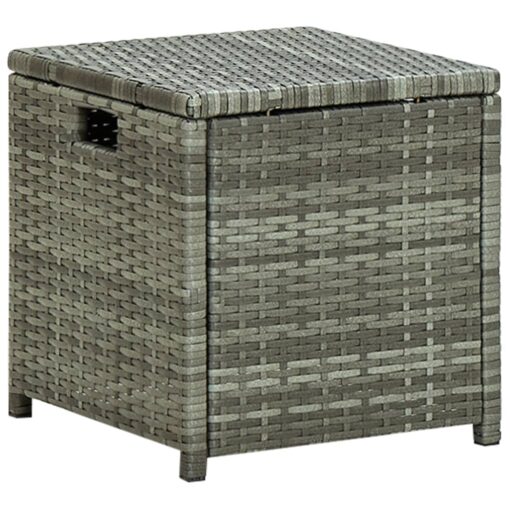 6 Piece Garden Lounge Set with Cushions Poly Rattan Grey - Image 4