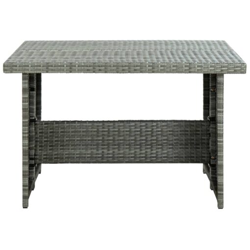 6 Piece Garden Lounge Set with Cushions Poly Rattan Grey - Image 6