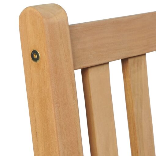 Garden Chairs 2 pcs with Cream White Cushions Solid Teak Wood - Image 4