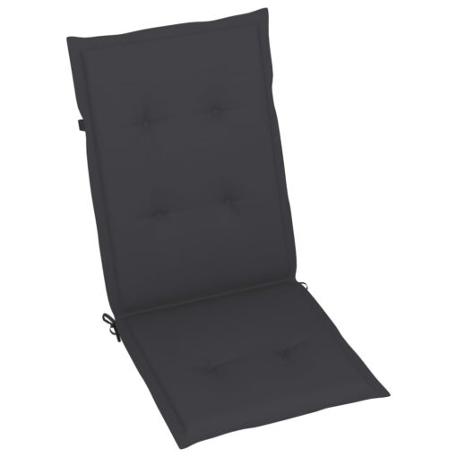 Folding Garden Chairs 6 pcs with Cushions Solid Acacia Wood - Image 4