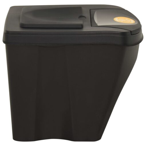 Stackable Dustbins 4 pcs Anthracite 100 L - Image 4