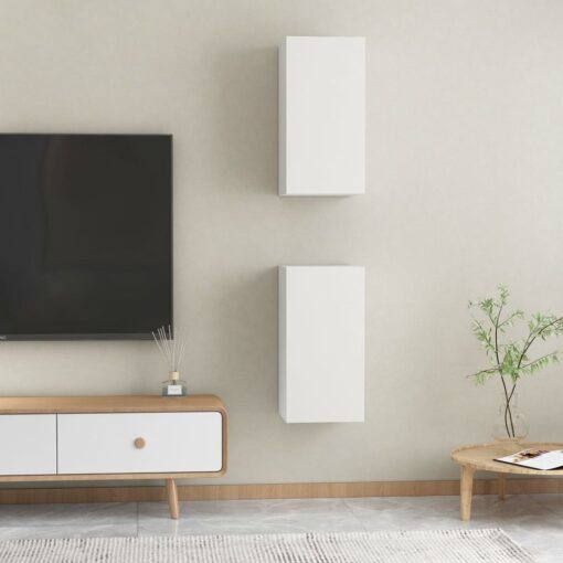 TV Cabinets 2 pcs White 30.5x30x60 cm Engineered Wood - Image 6