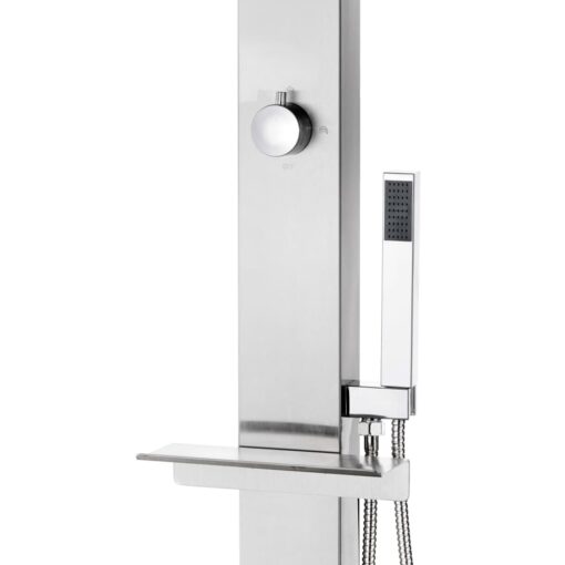 Garden Shower with Grey Base 225 cm Stainless Steel - Image 6