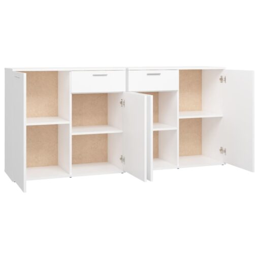 Sideboard White 160x36x75 cm Engineered Wood - Image 4