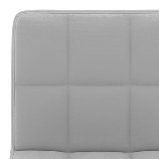 Bar Stools 2 pcs Light Grey Velvet - Image 4