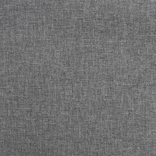 Swivel Office Chair Light Grey Fabric - Image 4