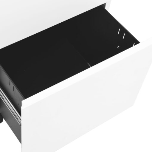 Mobile File Cabinet White 39x45x60 cm Steel - Image 4