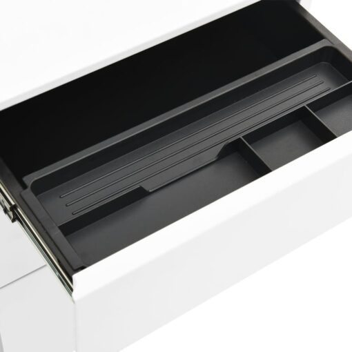 Mobile File Cabinet White 39x45x60 cm Steel - Image 5