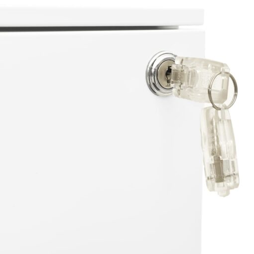 Mobile File Cabinet White 39x45x60 cm Steel - Image 6