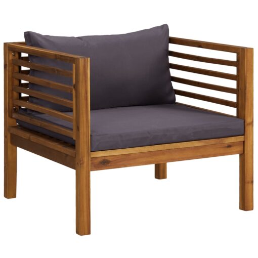 12 Piece Garden Lounge Set with Cushion Solid Acacia Wood - Image 6