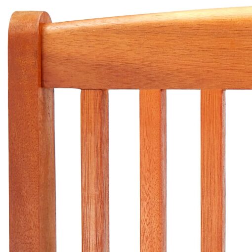7 Piece Folding Outdoor Dining Set Solid Eucalyptus Wood - Image 5