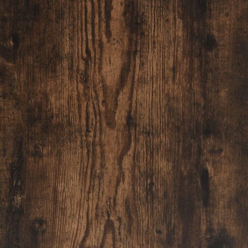 Bed Cabinet with Solid Wood Legs Smoked Oak 40x35x69 cm - Image 4