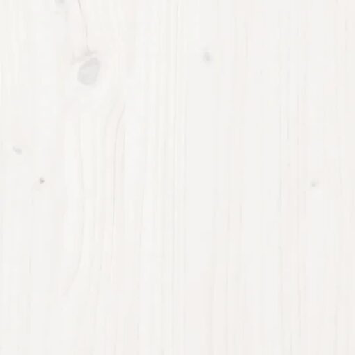 Sideboard White 70x35x80 cm Solid Wood Pine - Image 4