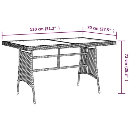 5 Piece Outdoor Dining Set Poly Rattan Black - Image 5