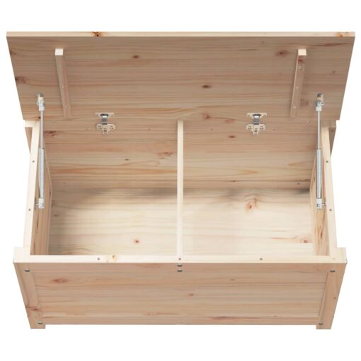 Storage Box 80x40x45.5 cm Solid Wood Pine - Image 4