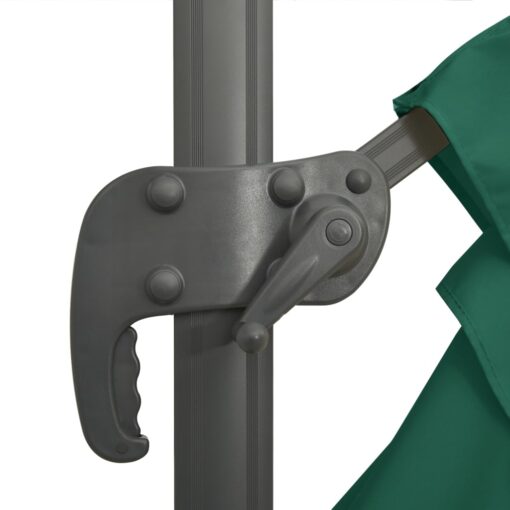 Cantilever Umbrella with Aluminium Pole Green 400x300 cm - Image 5