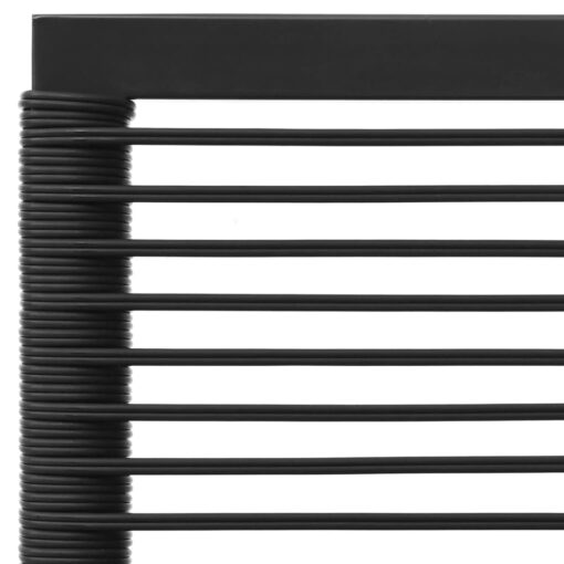 4 Piece Garden Lounge Set Black and Grey Poly Rattan - Image 4