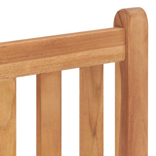 4 Piece Garden Dining Set Solid Wood Teak - Image 4