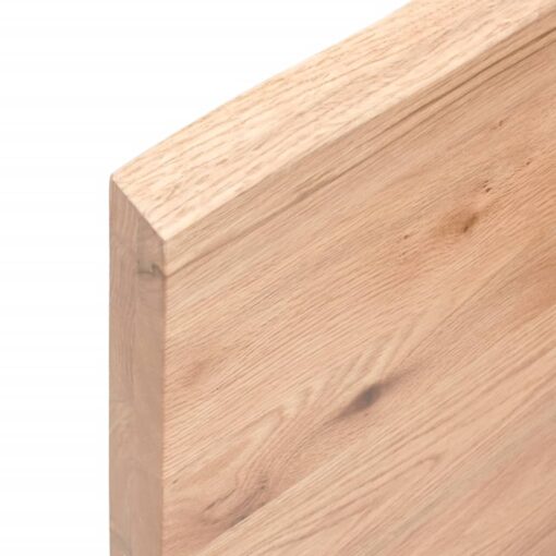 Bathroom Countertop Light Brown 120x50x(2-4)cm Treated Solid Wood - Image 4