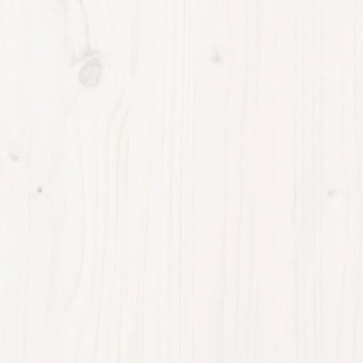 Bed Frame without Mattress White 200x200 cm Solid Wood Pine - Image 4