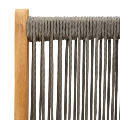 vidaXL Reclining Garden Chairs 4 pcs Grey Solid Wood Acacia - Image 5