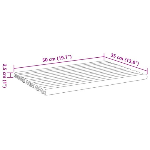 Bath Mats 2 pcs 50x35 cm Bamboo - Image 7