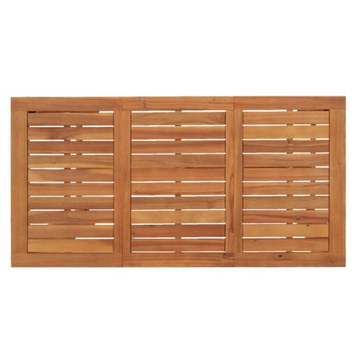 vidaXL 7 Piece Garden Bar Set Grey Solid Wood Acacia and Poly Rattan - Image 4